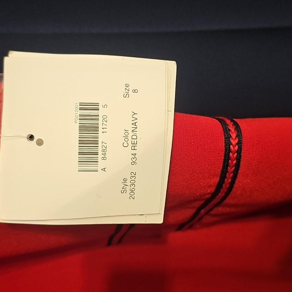 Sag Harbor Red/Navy 2 Piece Pants Set - Picture 5 of 12